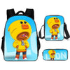 Leon Spike Shell Game School Bag for Teenager Boys Girls Kids Personized Schoolbag 3pcs sets Supplier Children Hot Game Backpack