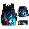 Leon Spike Shell Game School Bag for Teenager Boys Girls Kids Personized Schoolbag 3pcs sets Supplier Children Hot Game Backpack