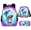 Leon Spike Shell Game School Bag for Teenager Boys Girls Kids Personized Schoolbag 3pcs sets Supplier Children Hot Game Backpack