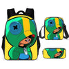 Leon Spike Shell Game School Bag for Teenager Boys Girls Kids Personized Schoolbag 3pcs sets Supplier Children Hot Game Backpack