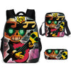 Leon Spike Shell Game School Bag for Teenager Boys Girls Kids Personized Schoolbag 3pcs sets Supplier Children Hot Game Backpack