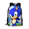 WHEREISART 3pcs/set Sonic the Hedgehog Print School Bags for Teenager Girls Kids Cartoon School Backpack Student Bookbags