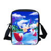 WHEREISART 3pcs/set Sonic the Hedgehog Print School Bags for Teenager Girls Kids Cartoon School Backpack Student Bookbags