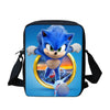 WHEREISART 3pcs/set Sonic the Hedgehog Print School Bags for Teenager Girls Kids Cartoon School Backpack Student Bookbags