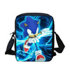 WHEREISART 3pcs/set Sonic the Hedgehog Print School Bags for Teenager Girls Kids Cartoon School Backpack Student Bookbags