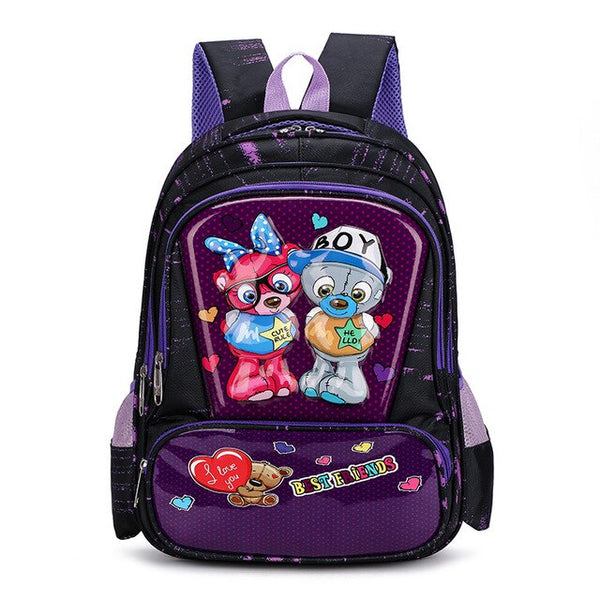 New Boys Girls Cars Primary Backpacks Orthopedic Kids Football Print School Bags Waterproof Knapsack Grade 1-4 Book Satchels