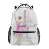 ALAZA Fashion Backpack School Bags for teenager girls Eiffel tower Prints Backpack Student Elementary Schoolbags ladie Book Bags