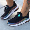 women vulcanized shoes mesh breathable sneakers fashion casual women's shoes sneakers solid lace up ladies walking shoes new