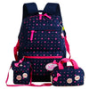 3pcs/set Printing School Bags Backpacks Schoolbag Fashion Kids Lovely Backpack For Children Girls School bag Student Mochila sac