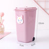 NEW Creative Trash Can Desktop Organizer Pen Holder Desktop Organizer School Office Pencil Holder Organizer Cute Desk Accessorie