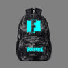 Unisex Men Women Backpack Luminous Fortnites Rusksack Anime Game Cartoon Print Schoolbag Student Canvas Bookbag Travel Knapsack