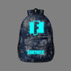 Unisex Men Women Backpack Luminous Fortnites Rusksack Anime Game Cartoon Print Schoolbag Student Canvas Bookbag Travel Knapsack