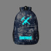 Unisex Men Women Backpack Luminous Fortnites Rusksack Anime Game Cartoon Print Schoolbag Student Canvas Bookbag Travel Knapsack