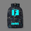 Unisex Men Women Backpack Luminous Fortnites Rusksack Anime Game Cartoon Print Schoolbag Student Canvas Bookbag Travel Knapsack