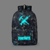 Unisex Men Women Backpack Luminous Fortnites Rusksack Anime Game Cartoon Print Schoolbag Student Canvas Bookbag Travel Knapsack