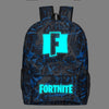 Unisex Men Women Backpack Luminous Fortnites Rusksack Anime Game Cartoon Print Schoolbag Student Canvas Bookbag Travel Knapsack