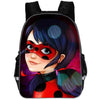 fashion printed ladybug schoolbag girl elementary school children comfortable wear-resistant cartoon lightening pink backpack