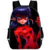 fashion printed ladybug schoolbag girl elementary school children comfortable wear-resistant cartoon lightening pink backpack