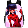 fashion printed ladybug schoolbag girl elementary school children comfortable wear-resistant cartoon lightening pink backpack