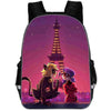 fashion printed ladybug schoolbag girl elementary school children comfortable wear-resistant cartoon lightening pink backpack