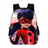 fashion printed ladybug schoolbag girl elementary school children comfortable wear-resistant cartoon lightening pink backpack