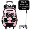 High Quality School Backpack Trolley Backpack With Wheels Waterproof School Bags For Teenage Girls Luggage Bag Children Kid Bags