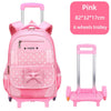 High Quality School Backpack Trolley Backpack With Wheels Waterproof School Bags For Teenage Girls Luggage Bag Children Kid Bags