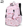 Fengdong children school bags for girls cute cherry blossoms book bag student girls waterproof nylon lightweight school backpack