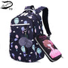 FengDong 2pcs/set kids school backpack children school bags for girls cute pen pencil bag student stationery case girl book bag