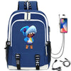 Hot Game Backpack Cartoon Leon Bag Travel Backpack USB Charging Backpack With Headphones Hole Student Bag