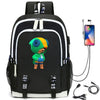 Hot Game Backpack Cartoon Leon Bag Travel Backpack USB Charging Backpack With Headphones Hole Student Bag