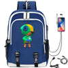 Hot Game Backpack Cartoon Leon Bag Travel Backpack USB Charging Backpack With Headphones Hole Student Bag