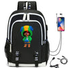 Hot Game Backpack Cartoon Leon Bag Travel Backpack USB Charging Backpack With Headphones Hole Student Bag