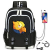 Hot Game Backpack Cartoon Leon Bag Travel Backpack USB Charging Backpack With Headphones Hole Student Bag