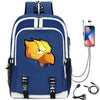 Hot Game Backpack Cartoon Leon Bag Travel Backpack USB Charging Backpack With Headphones Hole Student Bag