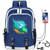 Hot Game Backpack Cartoon Leon Bag Travel Backpack USB Charging Backpack With Headphones Hole Student Bag