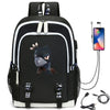 Hot Game Backpack Cartoon Leon Bag Travel Backpack USB Charging Backpack With Headphones Hole Student Bag