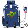 Hot Game Backpack Cartoon Leon Bag Travel Backpack USB Charging Backpack With Headphones Hole Student Bag