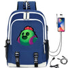 Hot Game Backpack Cartoon Leon Bag Travel Backpack USB Charging Backpack With Headphones Hole Student Bag