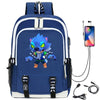 Hot Game Backpack Cartoon Leon Bag Travel Backpack USB Charging Backpack With Headphones Hole Student Bag