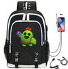 Hot Game Backpack Cartoon Leon Bag Travel Backpack USB Charging Backpack With Headphones Hole Student Bag