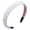 Full Crystal Luxury Hair Accessories Hairbands Sparkly Padded Rhinestones Headbands Headdress Black White Pink Women Headband