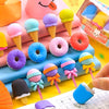 Sharkbang 4PCS Kawaii Ice Cream Hamburger Lollipop Detachable Rubber Eraser For Kids Gift Correction Tool School Stationery