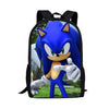 Twoheartsgirl Cartoon School Bag Set for Kids Boys Sonic the Hedgehog School Backpack Elementary Primary Child Kids Book Bags