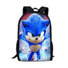 Twoheartsgirl Cartoon School Bag Set for Kids Boys Sonic the Hedgehog School Backpack Elementary Primary Child Kids Book Bags