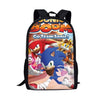 Twoheartsgirl Cartoon School Bag Set for Kids Boys Sonic the Hedgehog School Backpack Elementary Primary Child Kids Book Bags