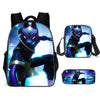 Unisex Men School Backpack Student  Rucksack Fortnite Cartoon Anime Bookbag Zipper Schoolbag Shoulder Bag Pencil Bag 3pcs Set