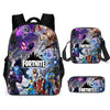 Unisex Men School Backpack Student  Rucksack Fortnite Cartoon Anime Bookbag Zipper Schoolbag Shoulder Bag Pencil Bag 3pcs Set