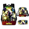 Unisex Men School Backpack Student  Rucksack Fortnite Cartoon Anime Bookbag Zipper Schoolbag Shoulder Bag Pencil Bag 3pcs Set