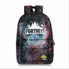 Starry Sky Canvas Backpack Fortnites Game Knapsack Men Women Unisex Rucksack Student Bookbag Multicolor Letter Printed Schoolbag